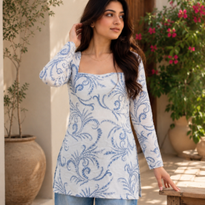 Vayra Floral Paisley Printed Casual Kurti